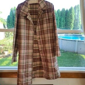 Vintage Gap Plaid Trench Coat circa 2004-2005